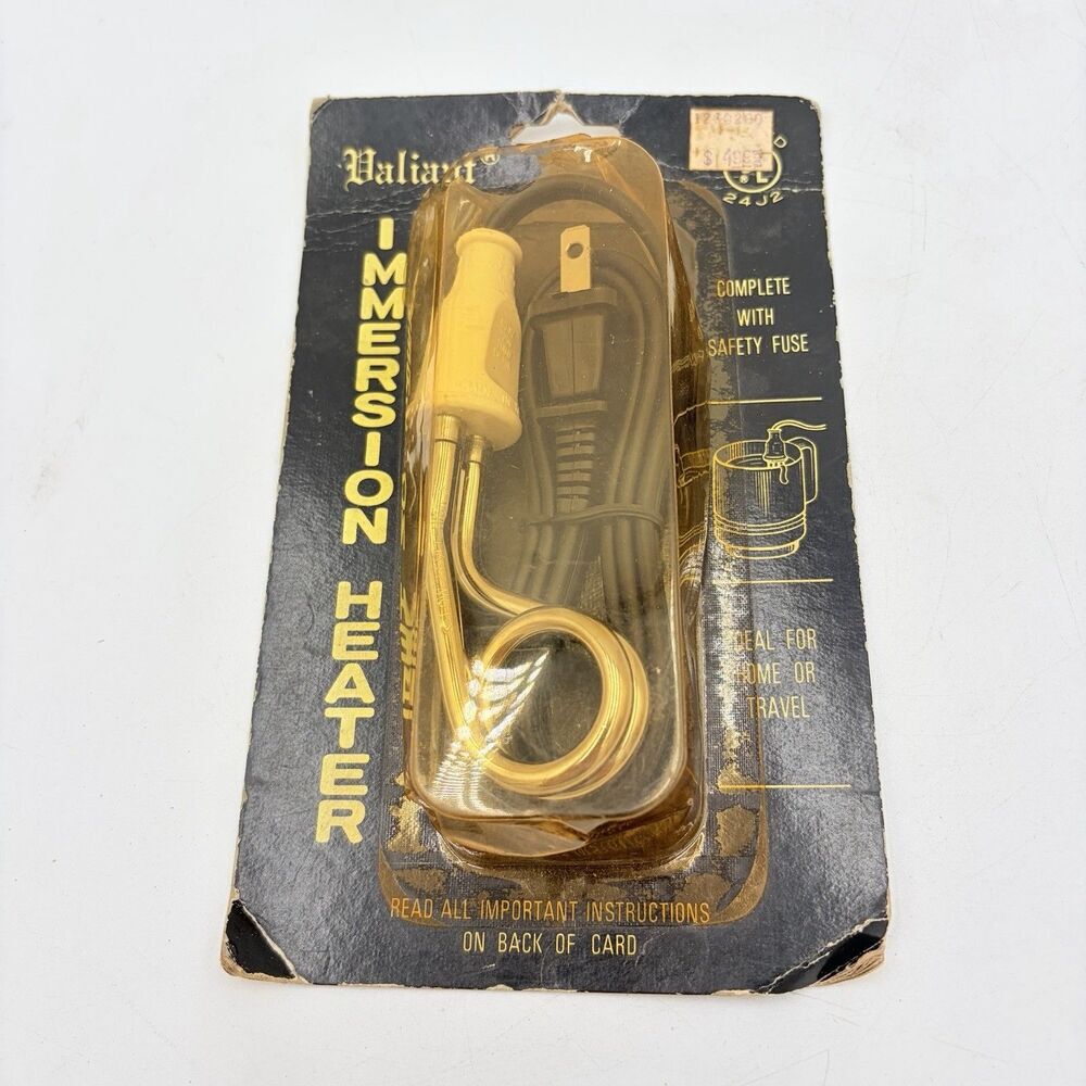 VINTAGE Immersion Heater Model 15/2302 NOS Sealed Carded Taiwan
